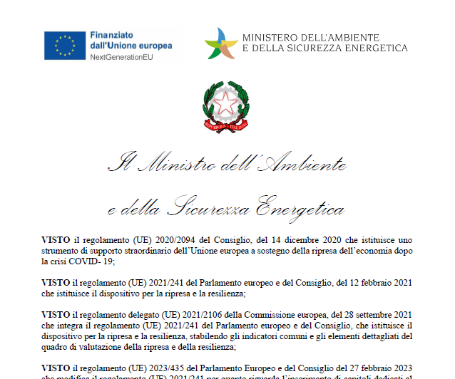 Comunità energetiche, il decreto di modifica